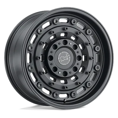 Black Rhino Arsenal wheel in matte gunmetal, three-quarter view