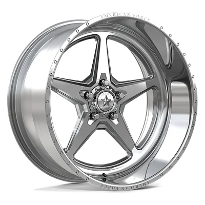American Force N62 Salute SS wheel in polished, three-quarter view